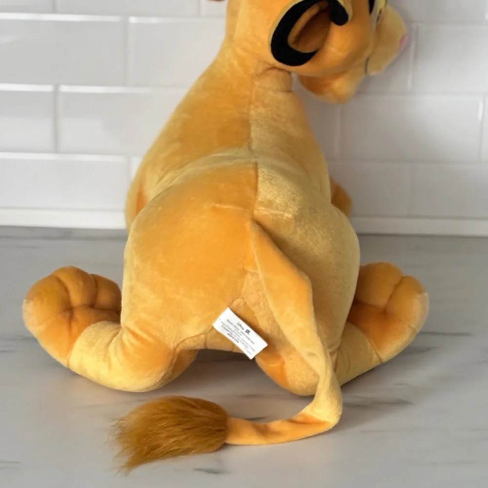 VINTAGE Jumbo Disney Lion King Simba Plush Stuffed Animal 2002 Hasbro XL Toy EUC
